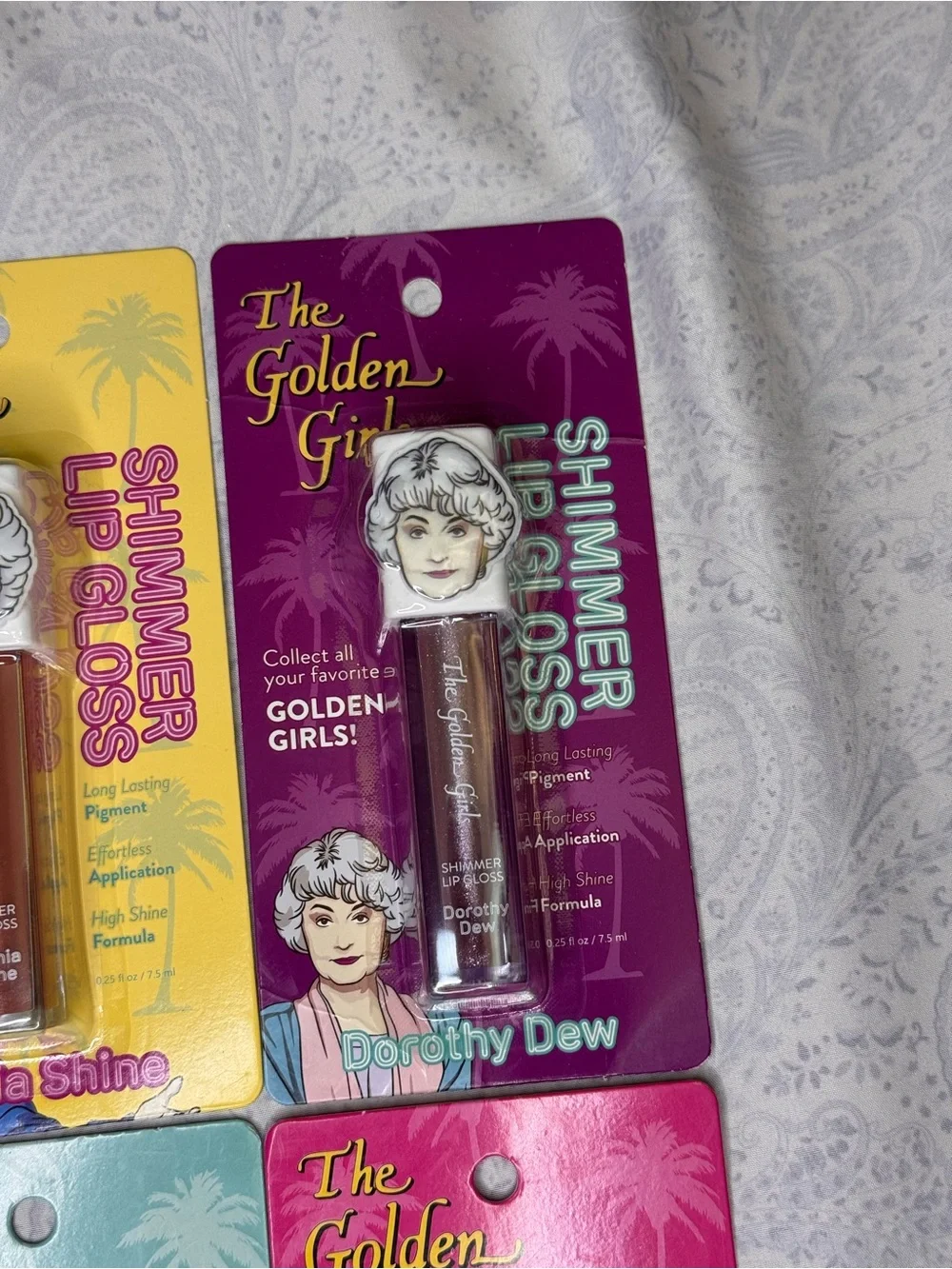 The Golden Girls Lip Gloss Set - Sophia, Dorothy, Rose & Blanche